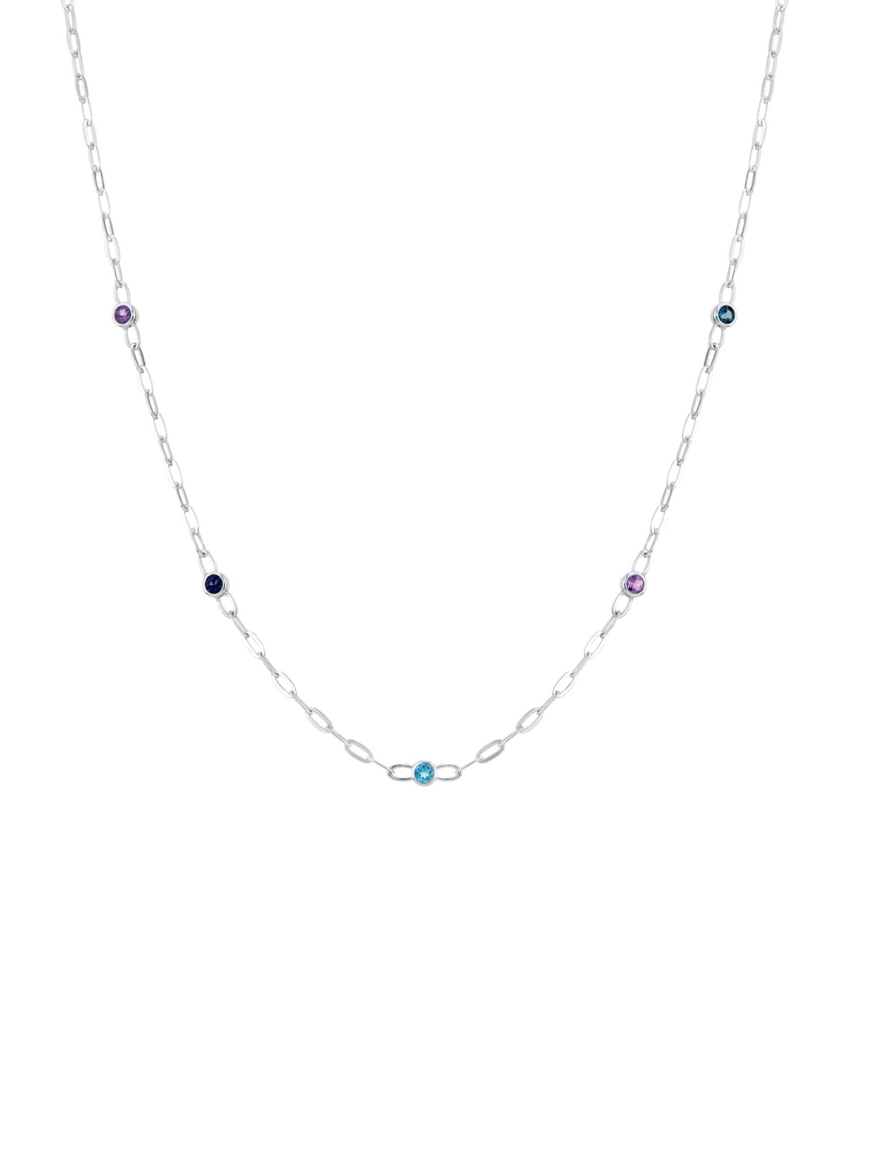 Dinny Hall coloured gemstone chain necklace, UK version