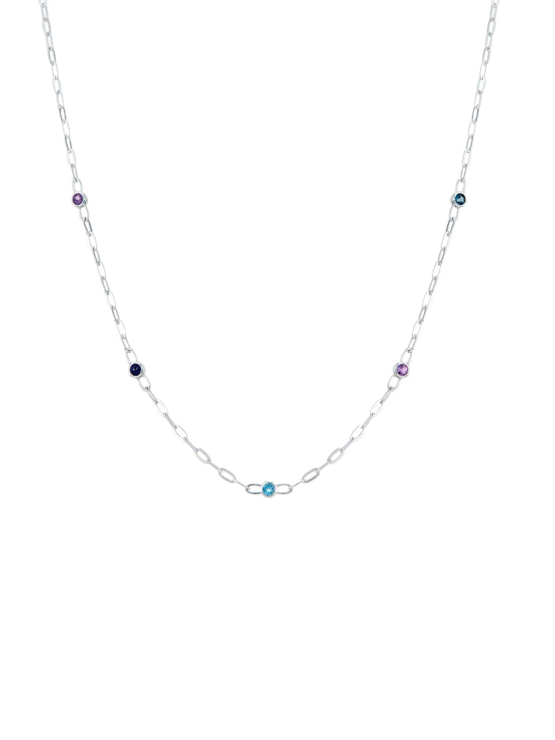 Dinny Hall coloured gemstone chain necklace, UK version