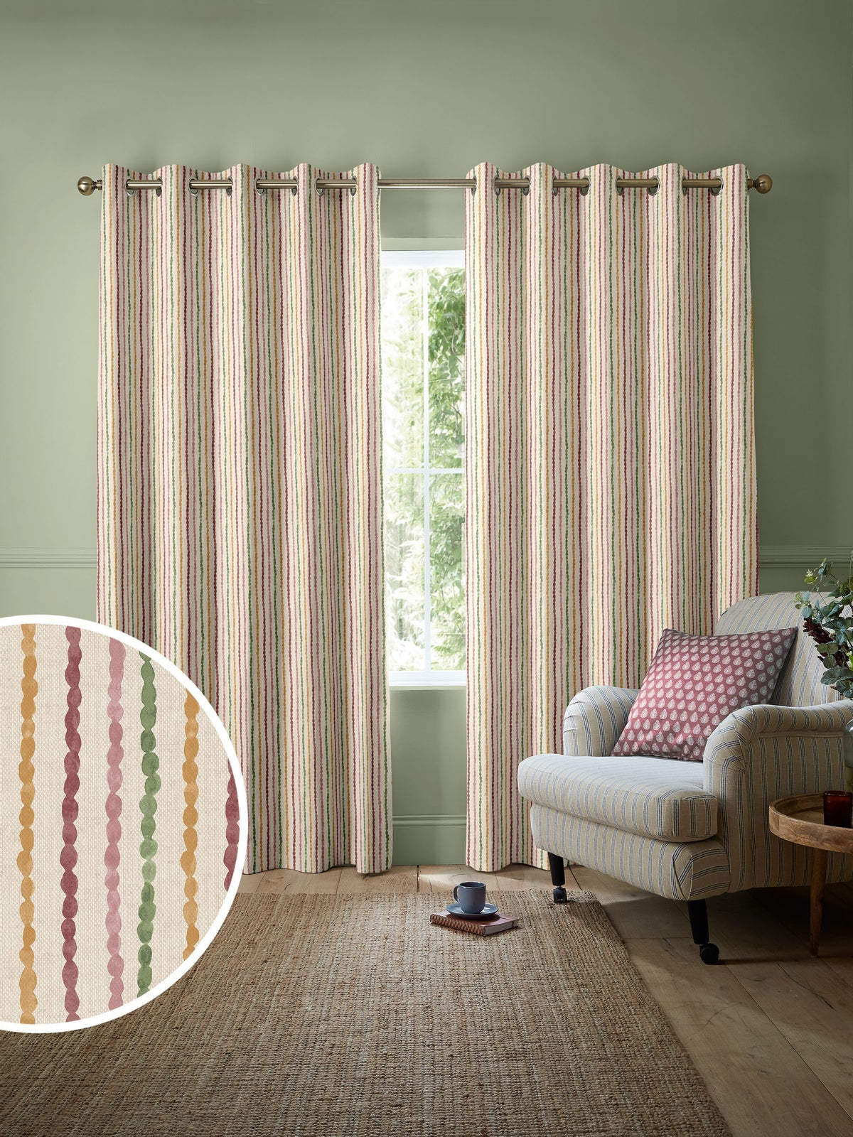 Emily Bond Moroccan Stripe curtains - British product