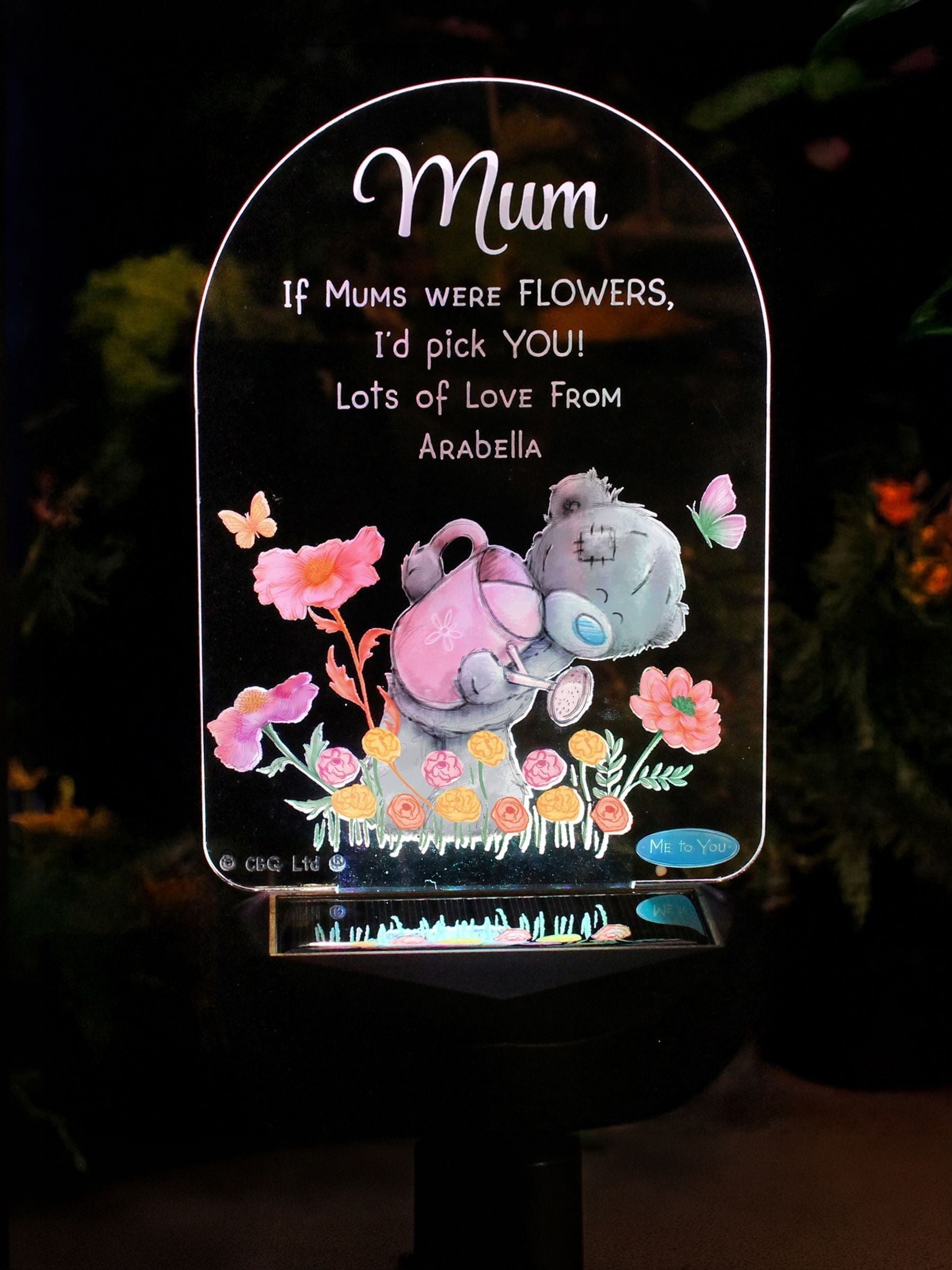 PMC Me to You Tatty Teddy solar garden light (British brand)