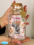 Me to You personalised LED jar with Tatty Teddy design 16.5cm, UK version