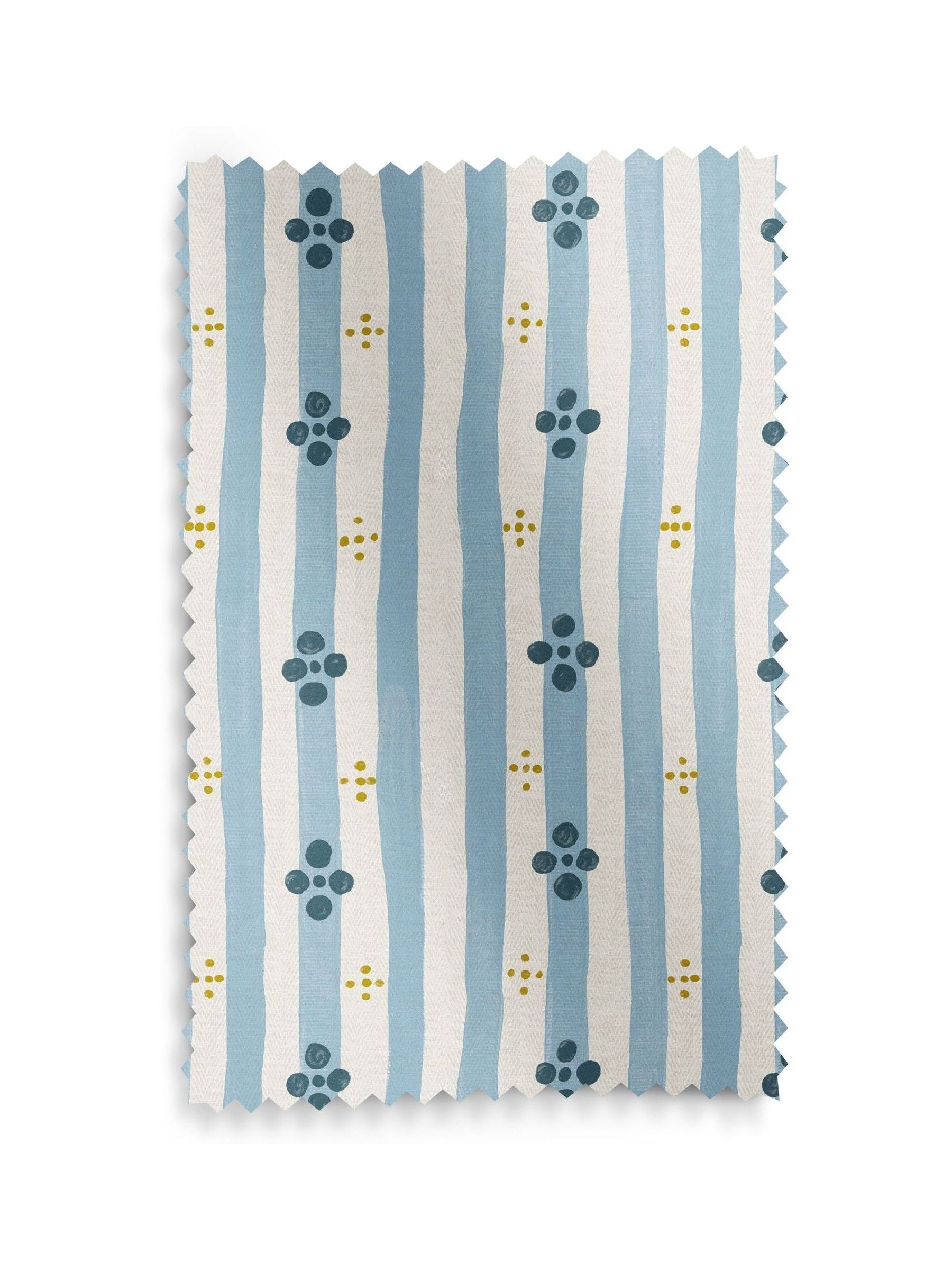 Emily Bond Blue Clara made to measure roman blind, UK version