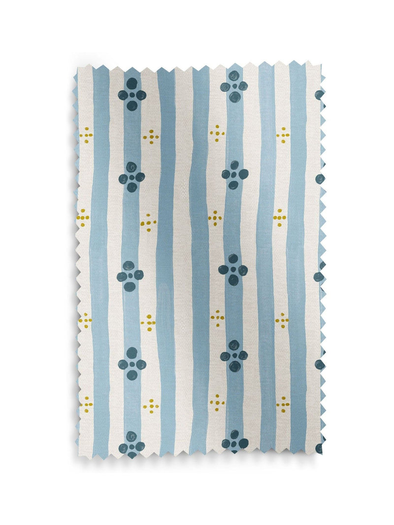 Emily Bond Blue Clara made to measure roman blind, UK version