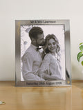 PMC personalised silver photo frame 8x10 - British brand