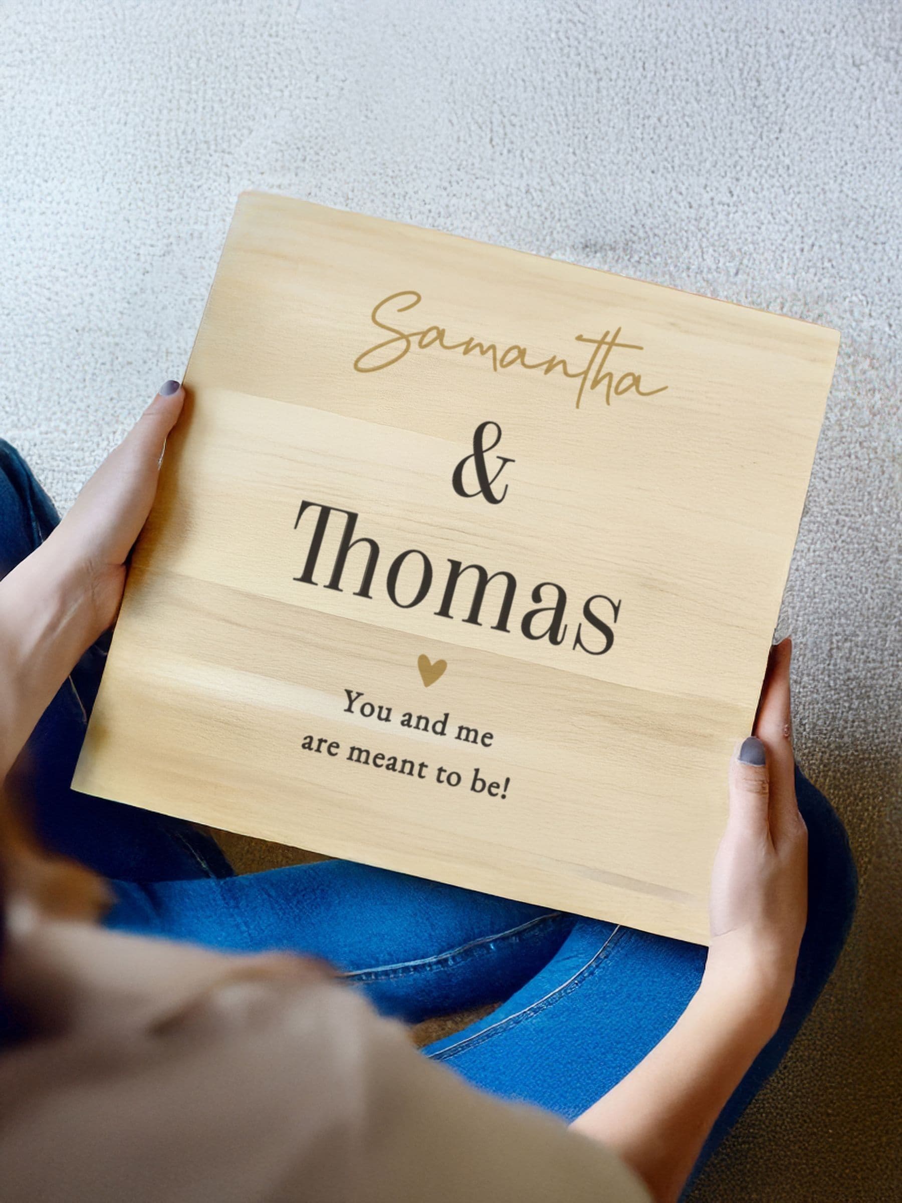 PMC personalised wedding memory box 28x28x10cm - British product