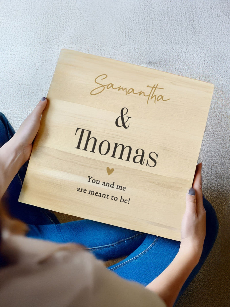 PMC personalised wedding memory box 28x28x10cm - British product