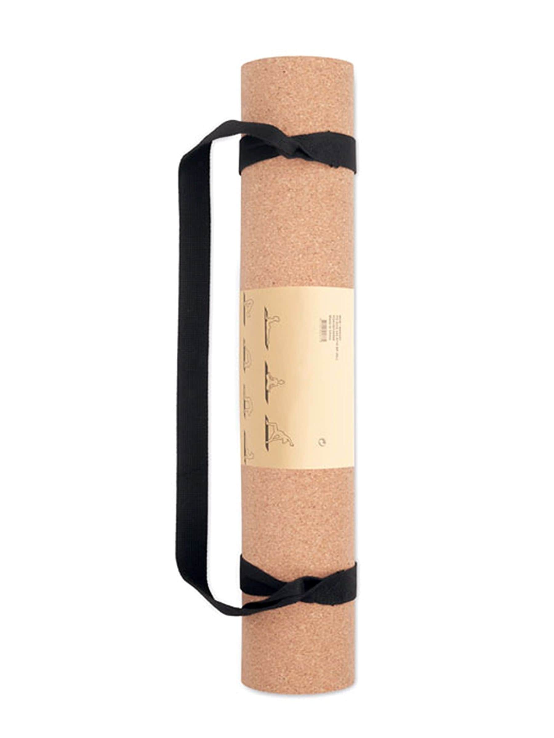 Treat Republic personalised cork yoga mat with carry strap (British brand)