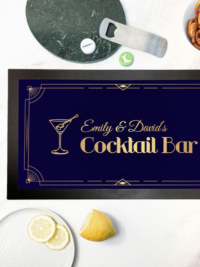 Next Treat Republic Personalised Stylish Cocktail Bar Mat- Buy online at McGrocer