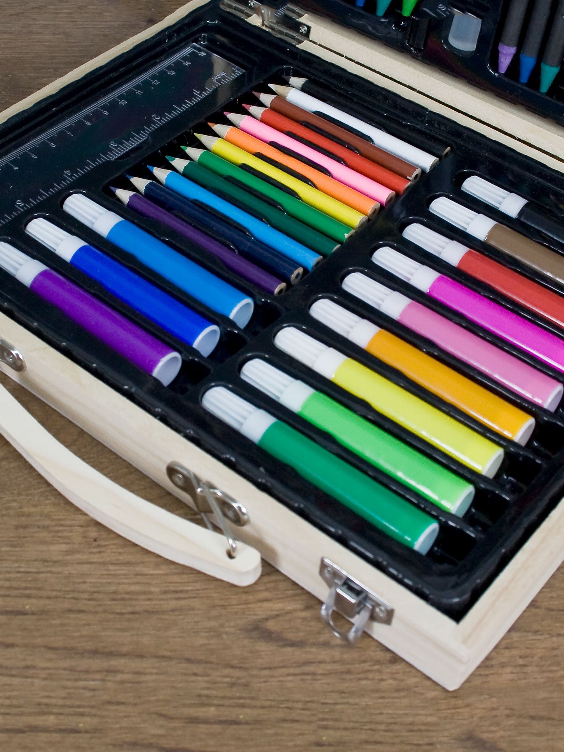 Treat Republic orange colouring set personalised wooden box - British product