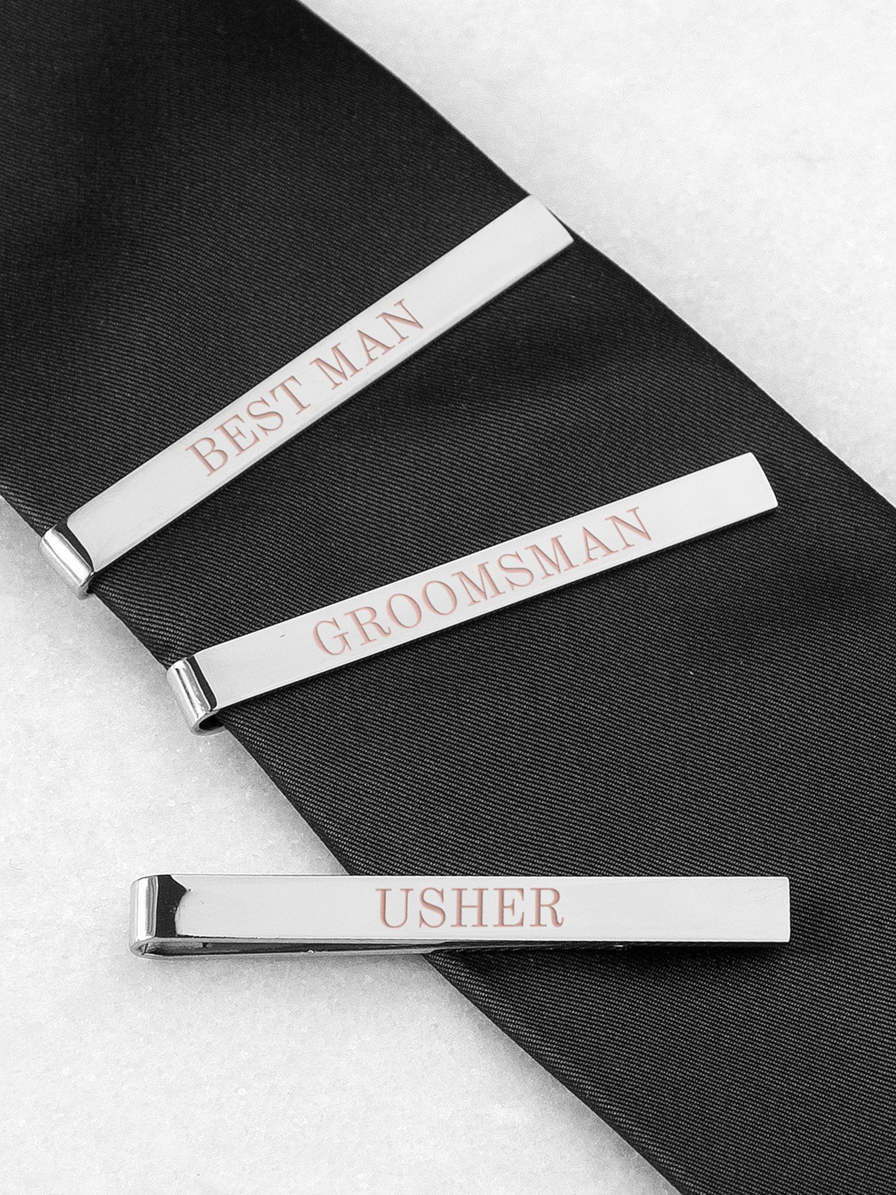 Treat Republic tie clip for groomsmen, imported from the UK