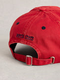 White Stuff red embroidered baseball cap UK version