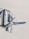 White Stuff white bow detail baseball cap (British brand)