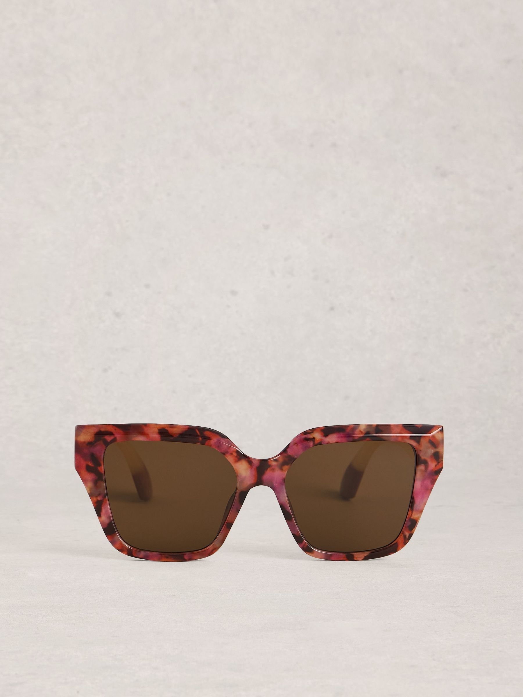 White Stuff pink oversized cat eye sunglasses (British brand)