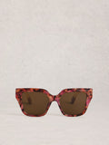 White Stuff pink oversized cat eye sunglasses (British brand)