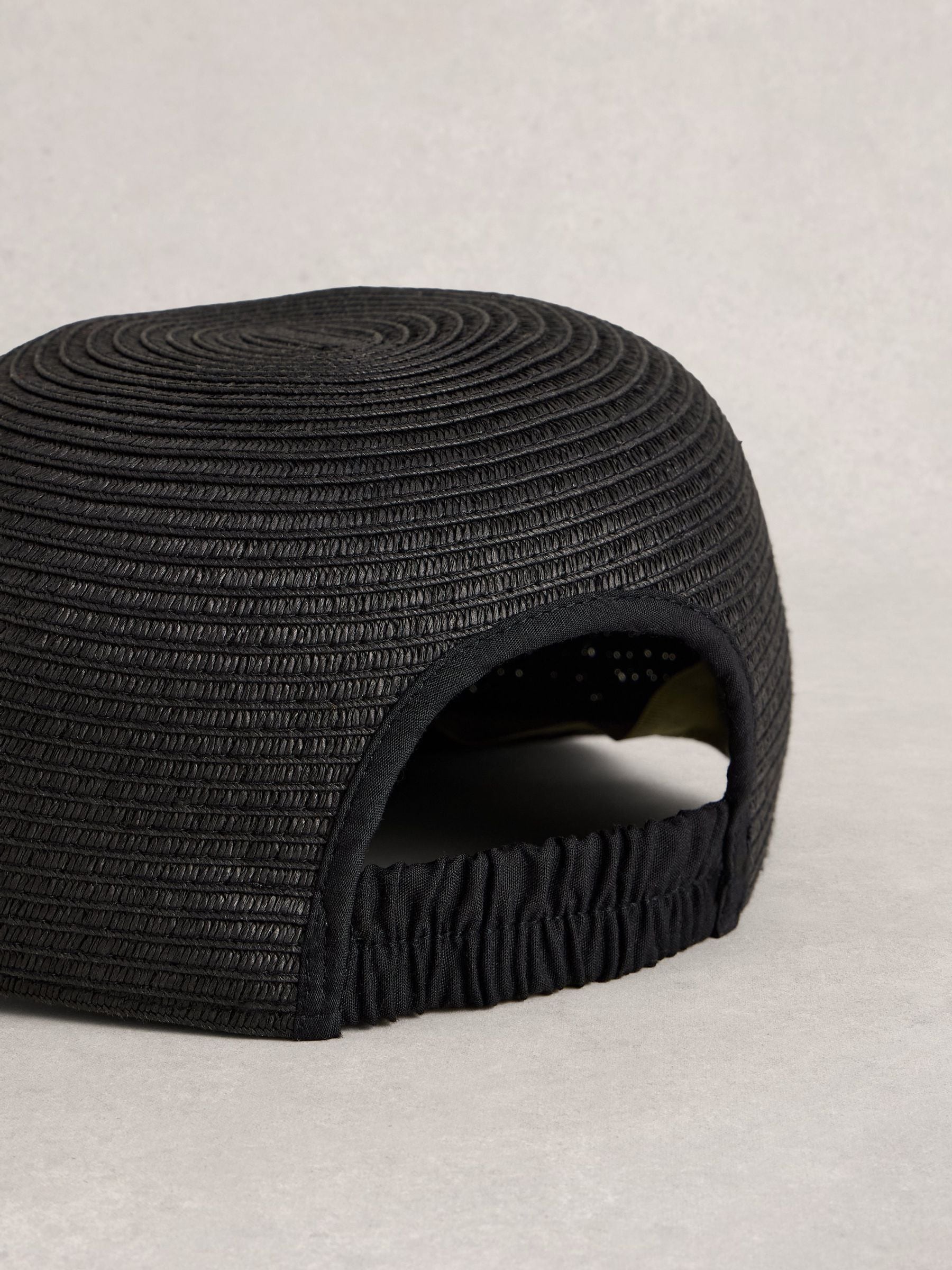 White Stuff black woven cap (British brand)