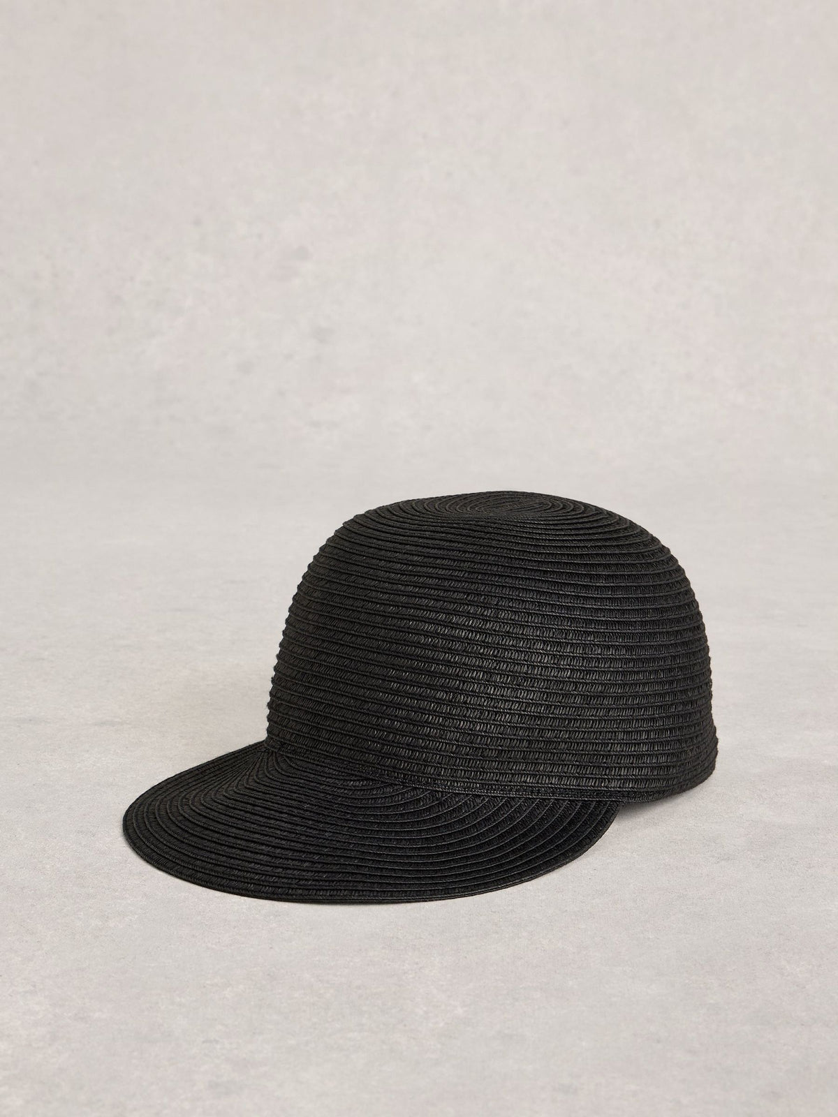 White Stuff black woven cap (British brand)