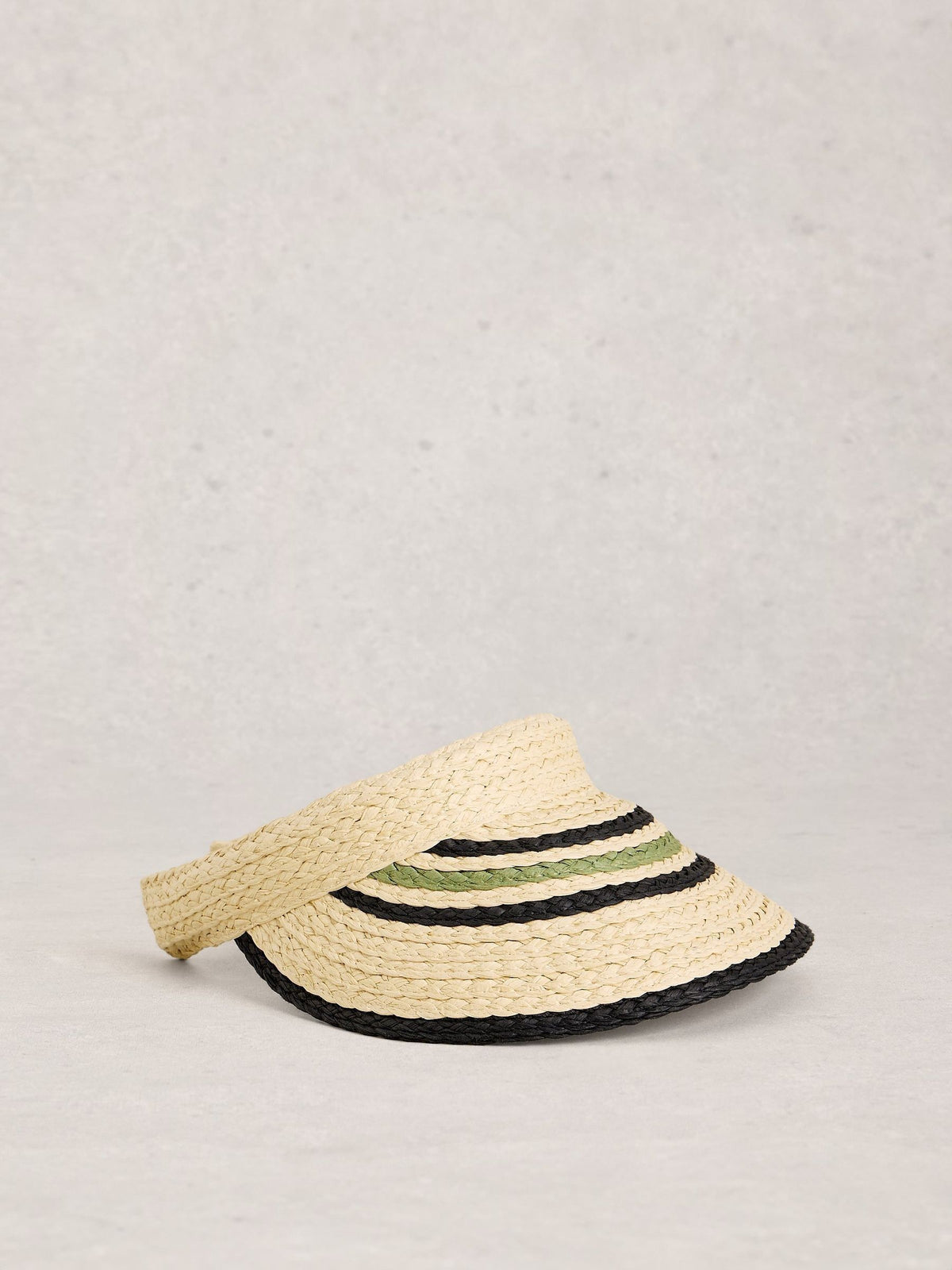 White Stuff cream woven visor hat, British product