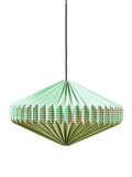 Oliver Bonas green gingham paper lamp shade (British brand)