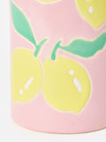 Oliver Bonas Pink Limon ceramic vase 23cm - British product