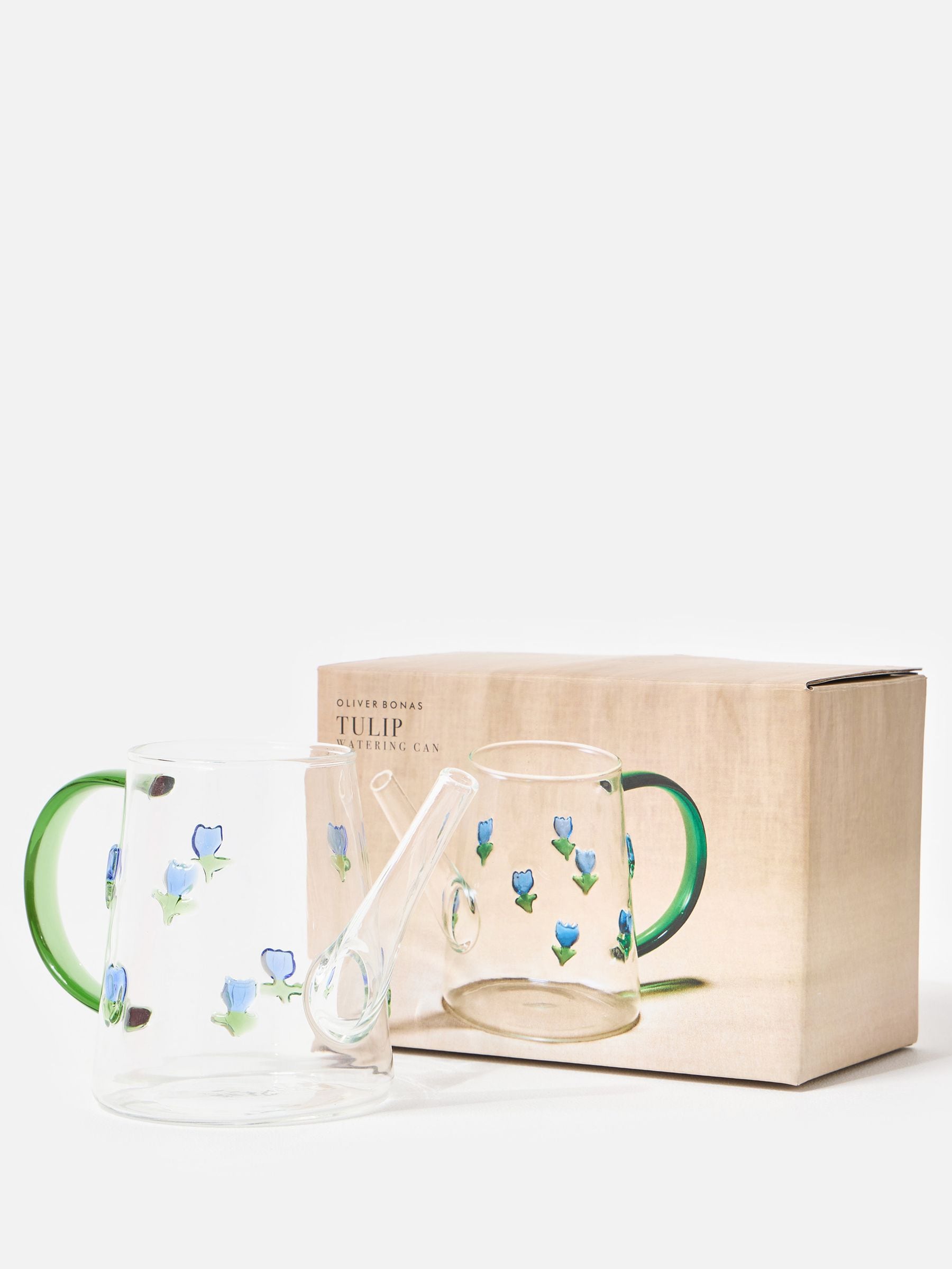 Oliver Bonas tulip watering can glass 13cm - British product