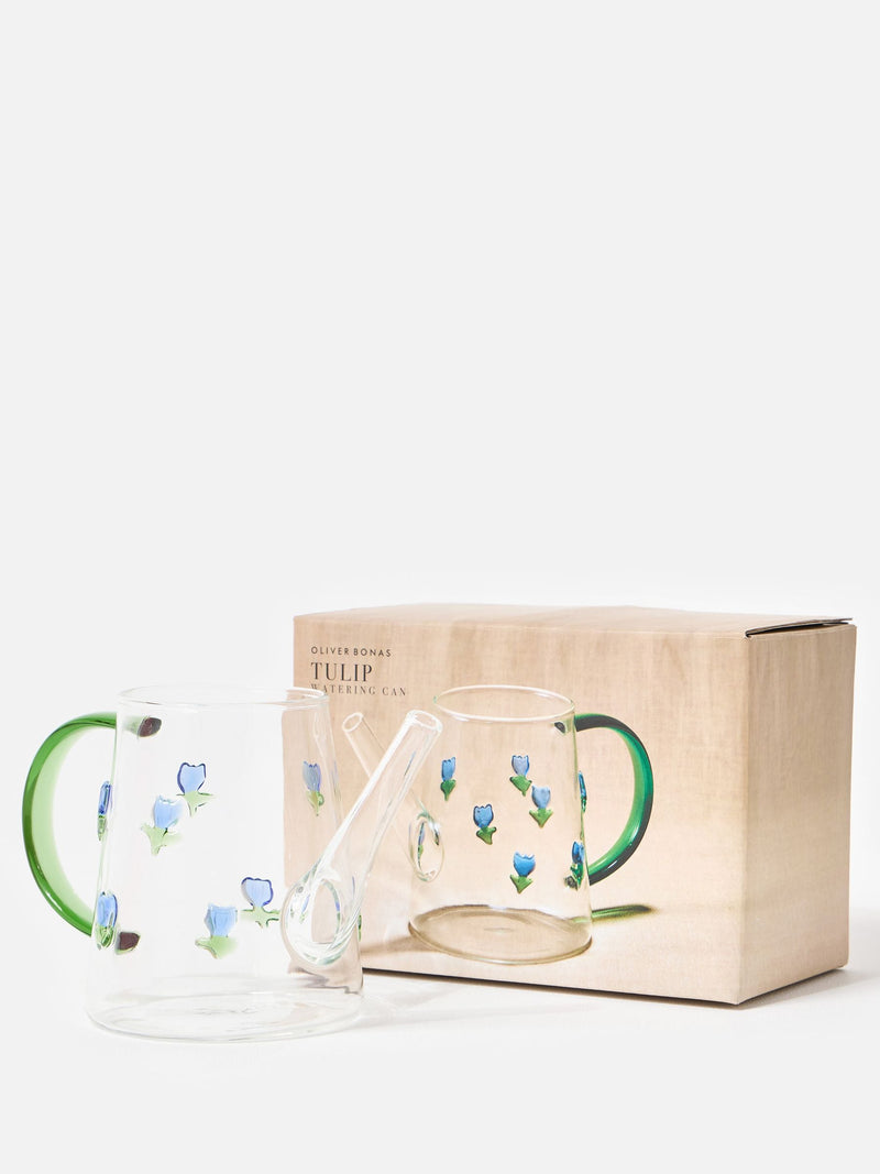 Oliver Bonas tulip watering can glass 13cm - British product