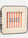 Oliver Bonas cream velvet double photo frame 4x4 inch (British brand)