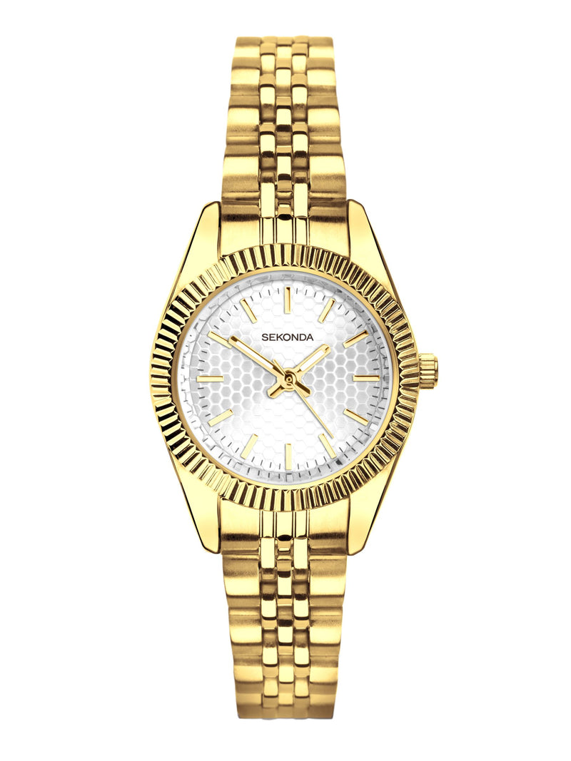 Sekonda Francis Silver Tone Round Analogue Watch 26mm