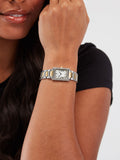 Sekonda Colette rectangular silver plated watch 22mm - British product