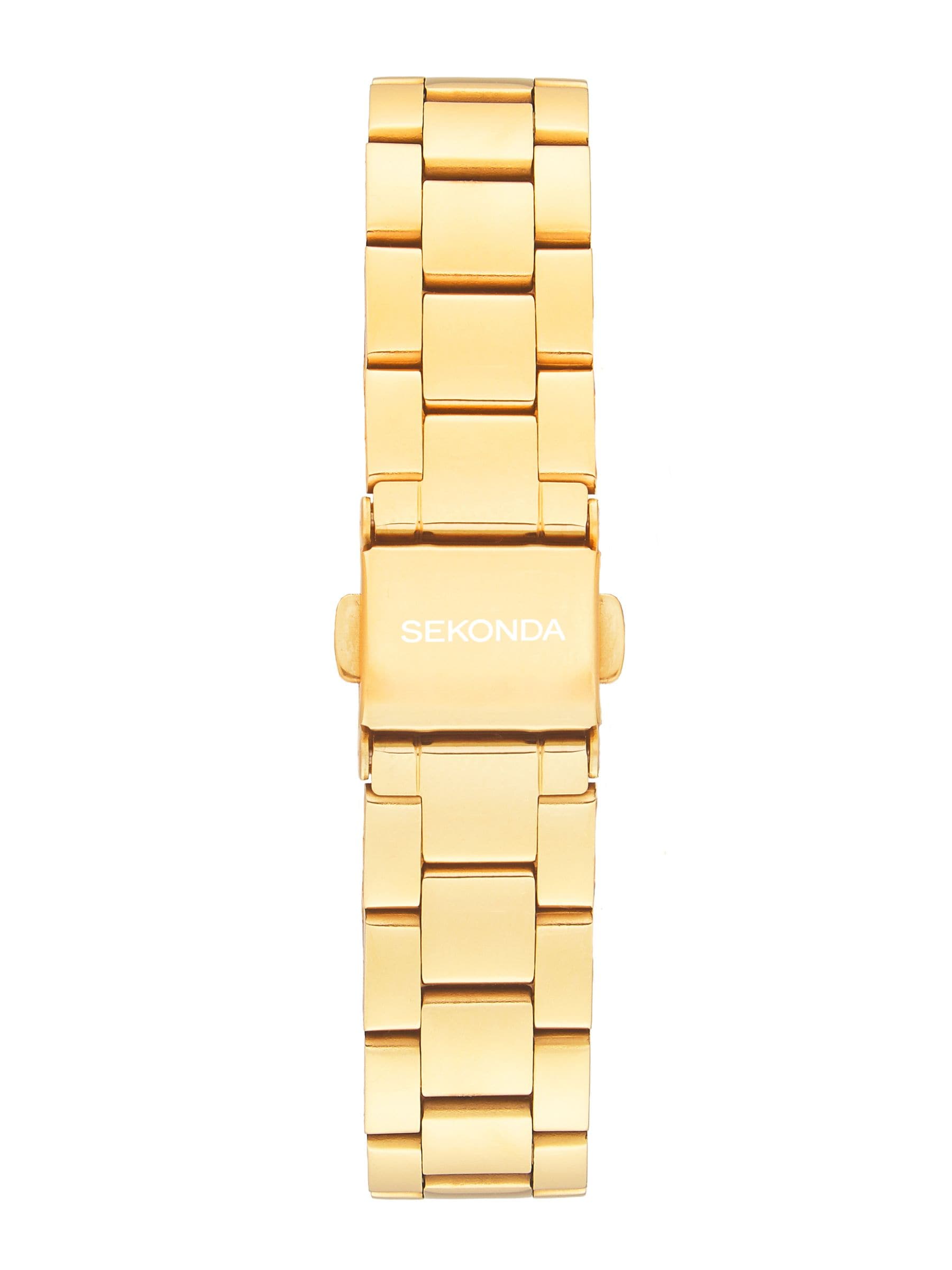 Sekonda Margot 34mm gold tone analogue watch - British product