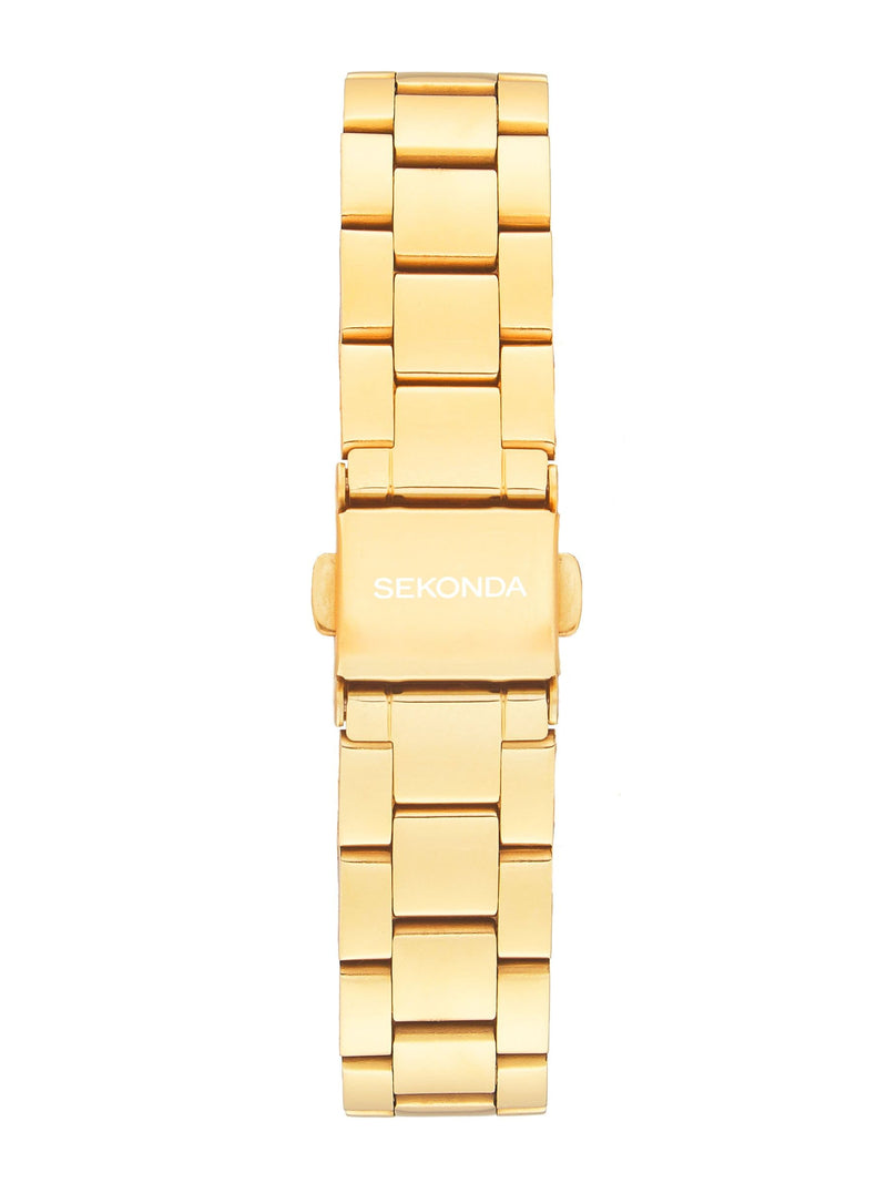 Sekonda Margot 34mm gold tone analogue watch - British product