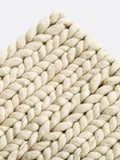 La Redoute Diano knitted effect wool rug ecru white 200x290cm, UK version