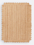 La Redoute Intérieurs Aftas jute rug scalloped British product