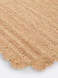 La Redoute Intérieurs Aftas jute rug scalloped British product