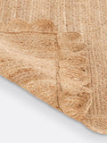 La Redoute Intérieurs Aftas jute rug scalloped British product