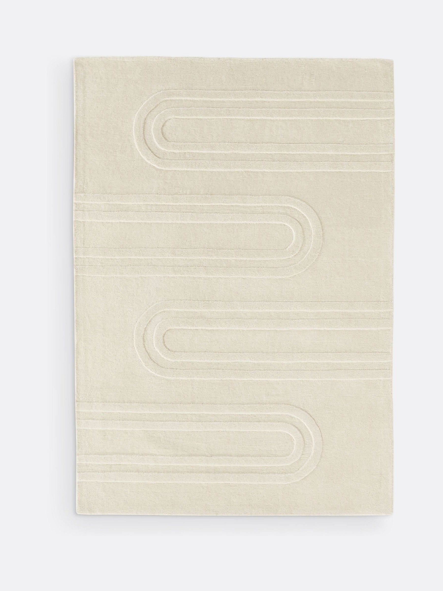 La Redoute wool rug Ecru Ary 200x290cm (British brand)