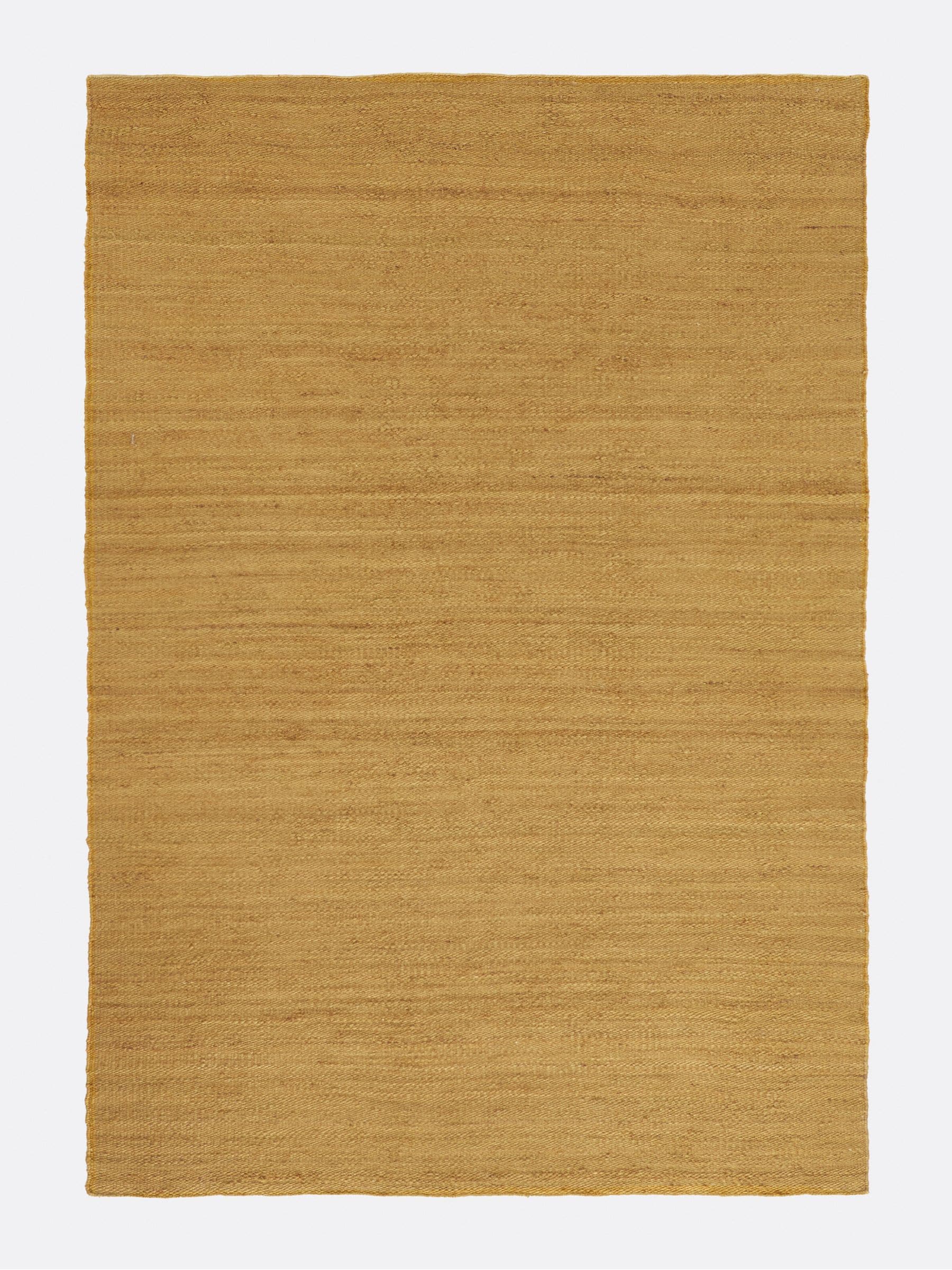 La Redoute Intérieurs Yellow Tanora jute and cotton rug 200x290cm, imported from the UK