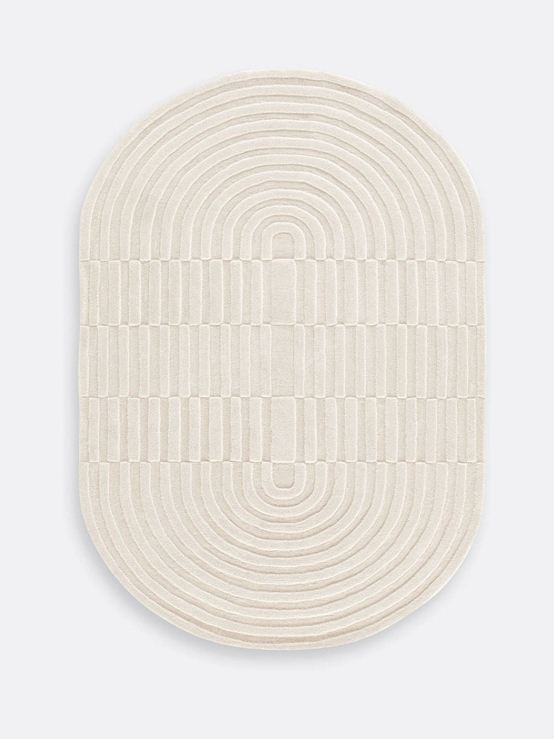La Redoute Intérieurs Malko oval wool rug (British brand)