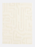 La Redoute wool rug graphic print ecru 200x290cm - British product