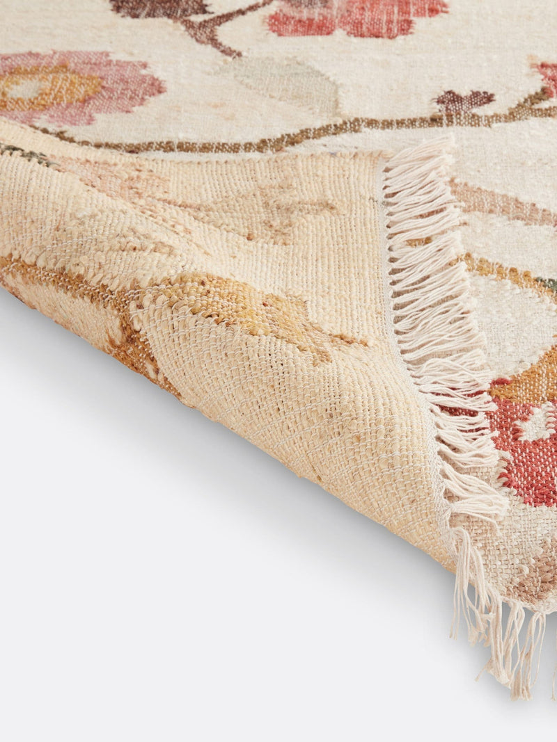 La Redoute Intérieurs multicolour floral jute kilim rug 200x290cm, UK version