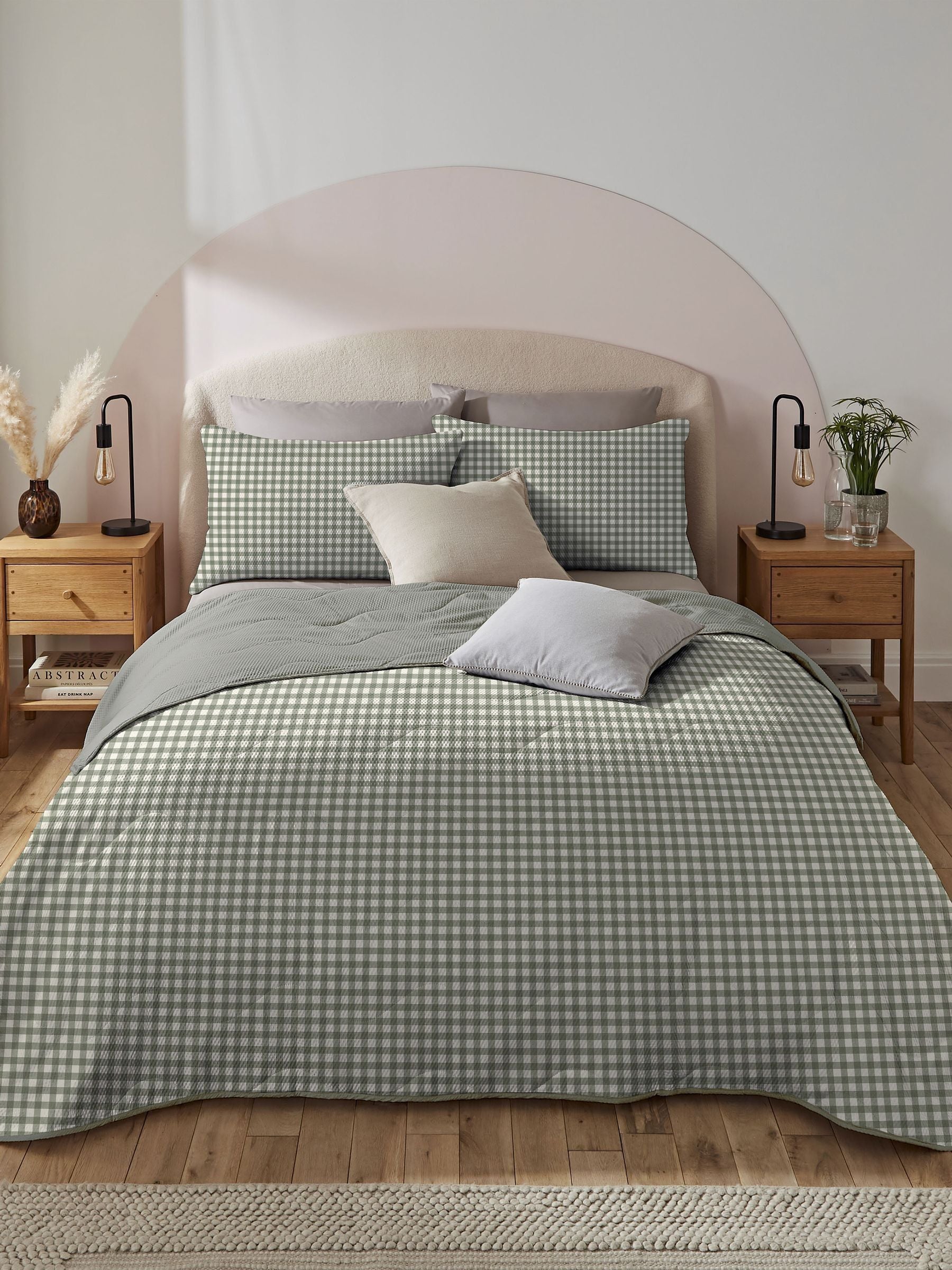 Silentnight gingham coverless duvet 4.5 tog, UK version