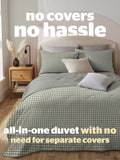 Silentnight gingham coverless duvet 4.5 tog, UK version