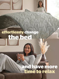 Silentnight gingham coverless duvet 4.5 tog, UK version