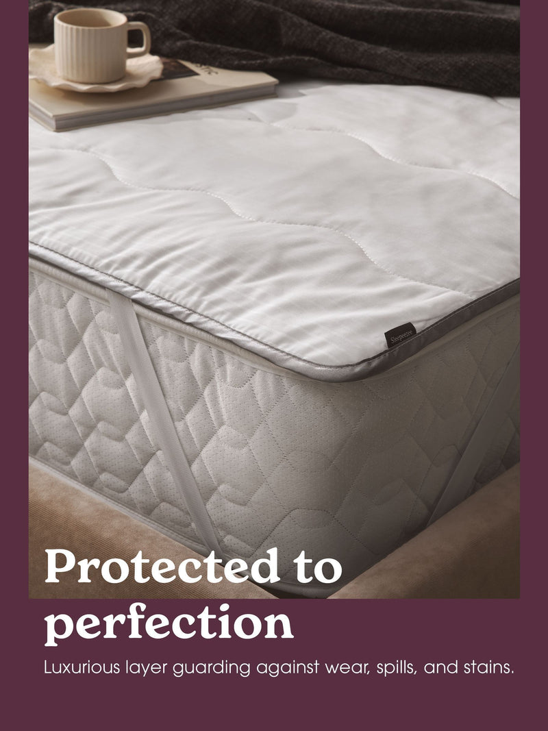 Sleepeezee quilted hypoallergenic mattress protector, imported from the UK