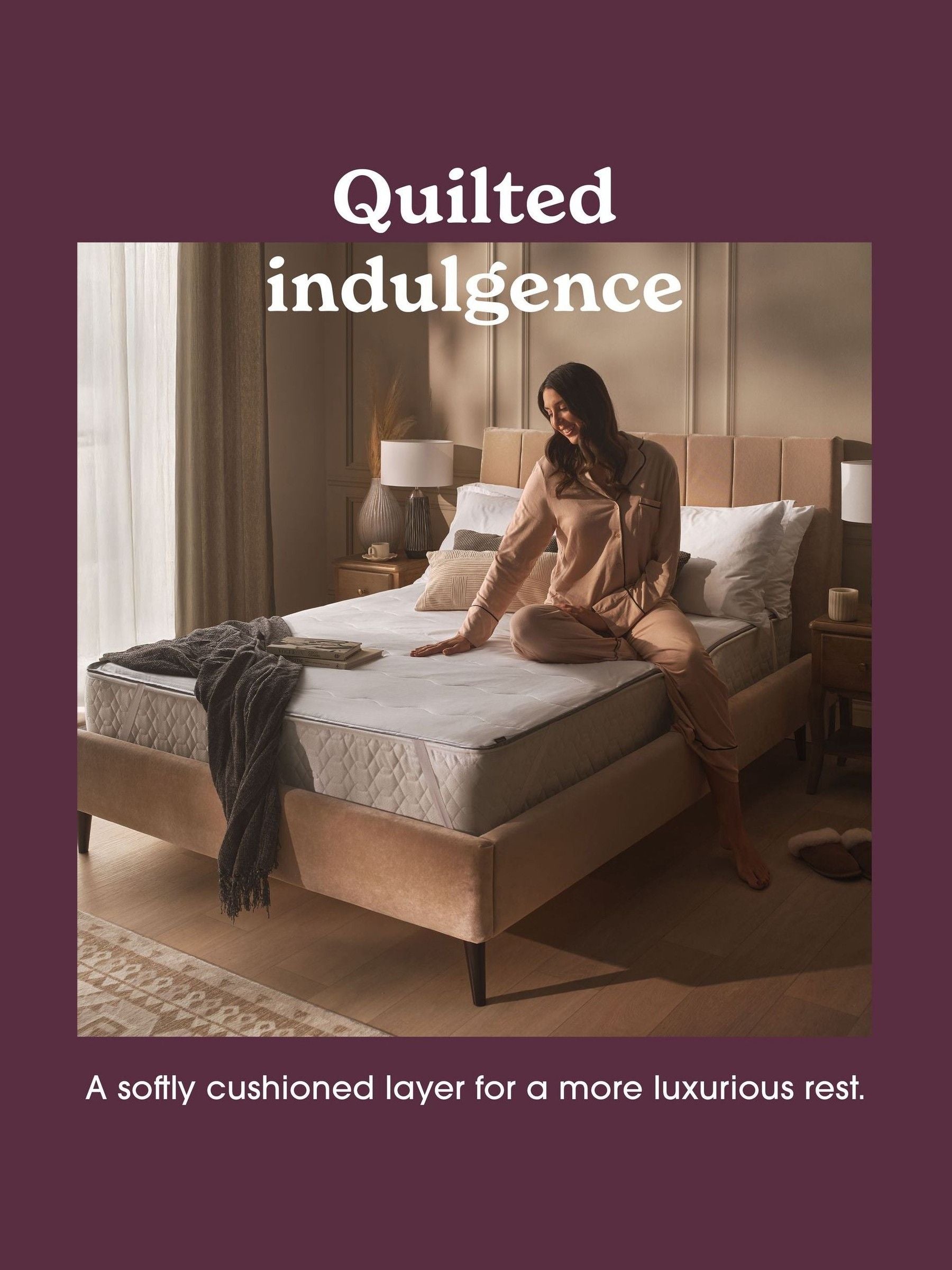 Sleepeezee quilted hypoallergenic mattress protector, imported from the UK