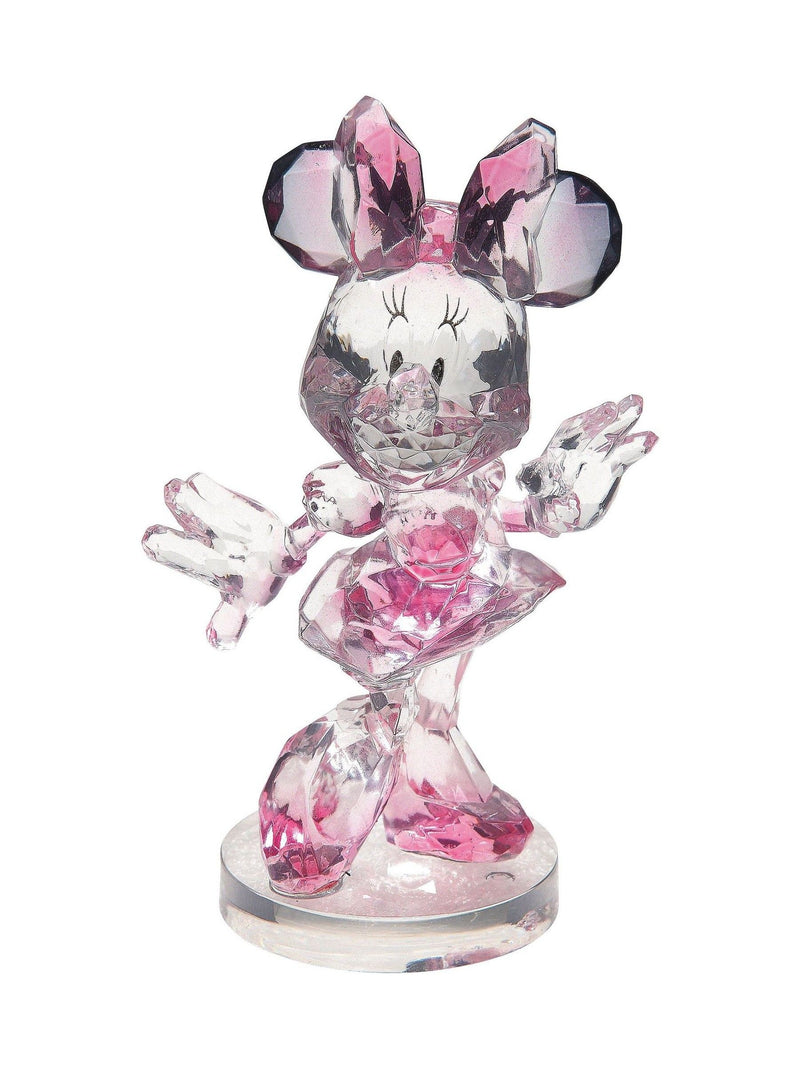 Disney Minnie Mouse faceted acrylic figurine 10cm (British brand)