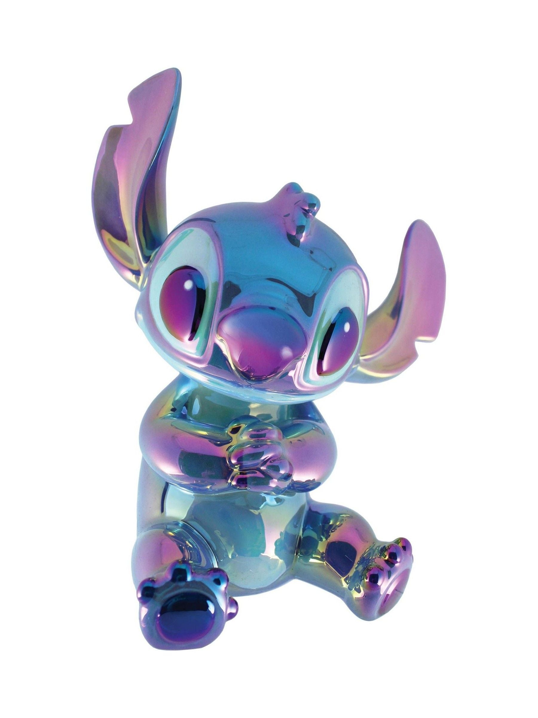 Disney Showcase Stitch ceramic money bank blue iridescent (British brand)