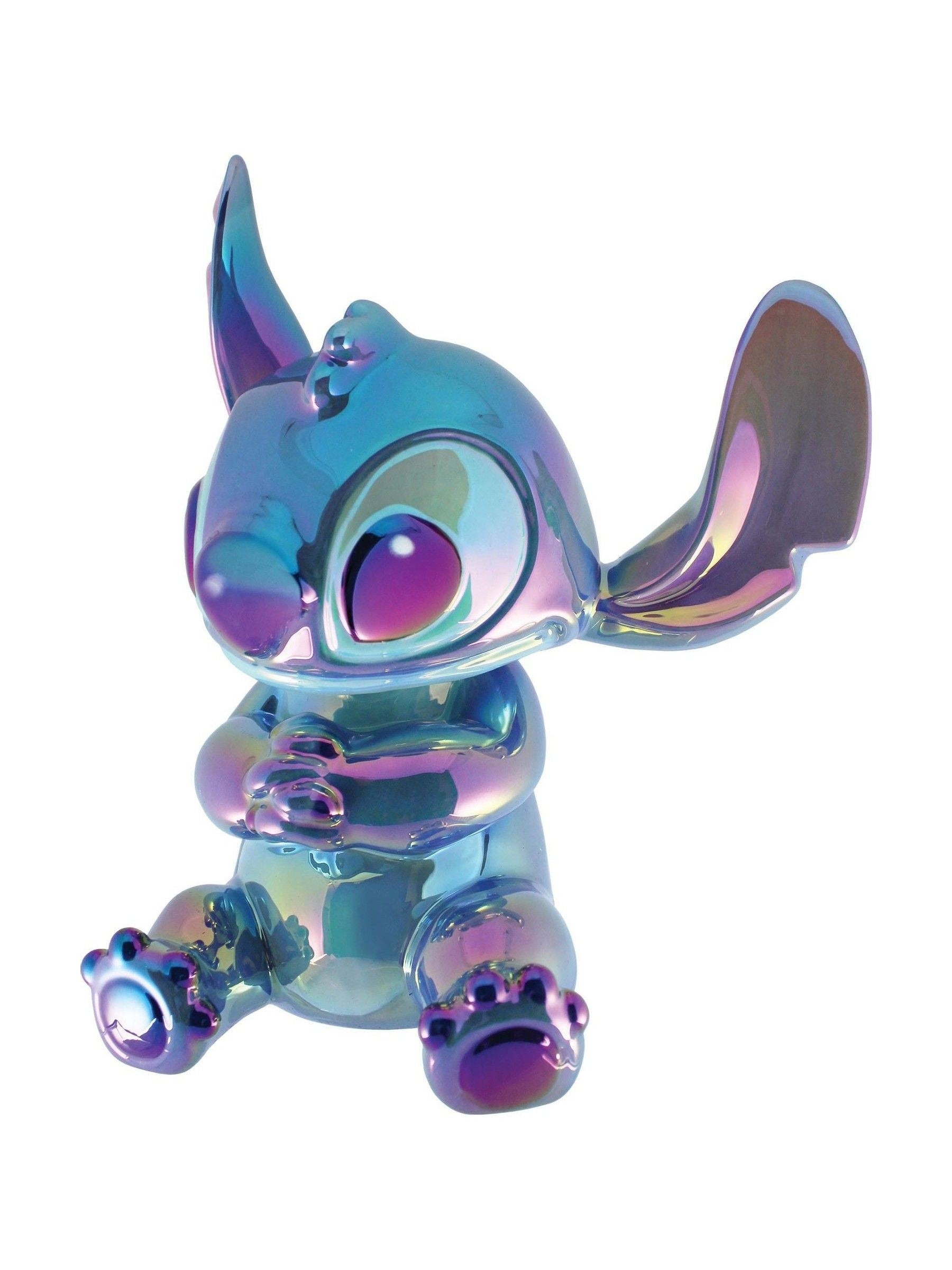 Disney Showcase Stitch ceramic money bank blue iridescent (British brand)