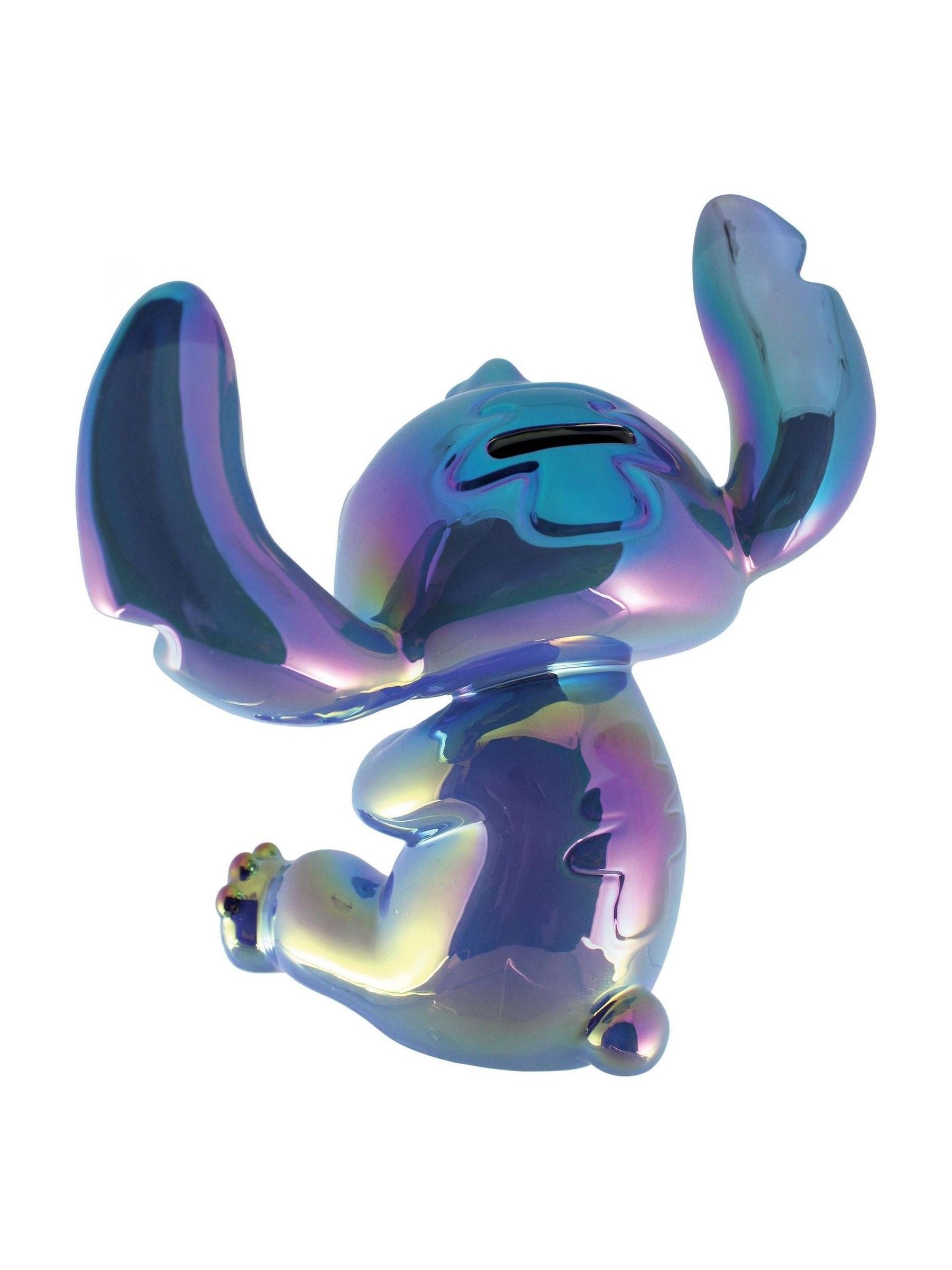 Disney Showcase Stitch ceramic money bank blue iridescent (British brand)