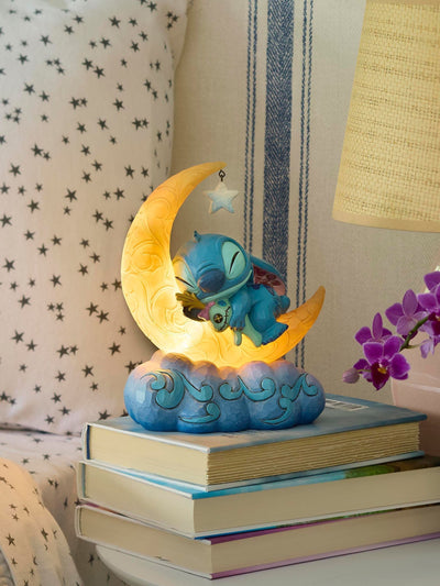 Next Disney Blue Sweet Dreams Stitch Scrump on Lightup Moon Figurine- Buy online at McGrocer