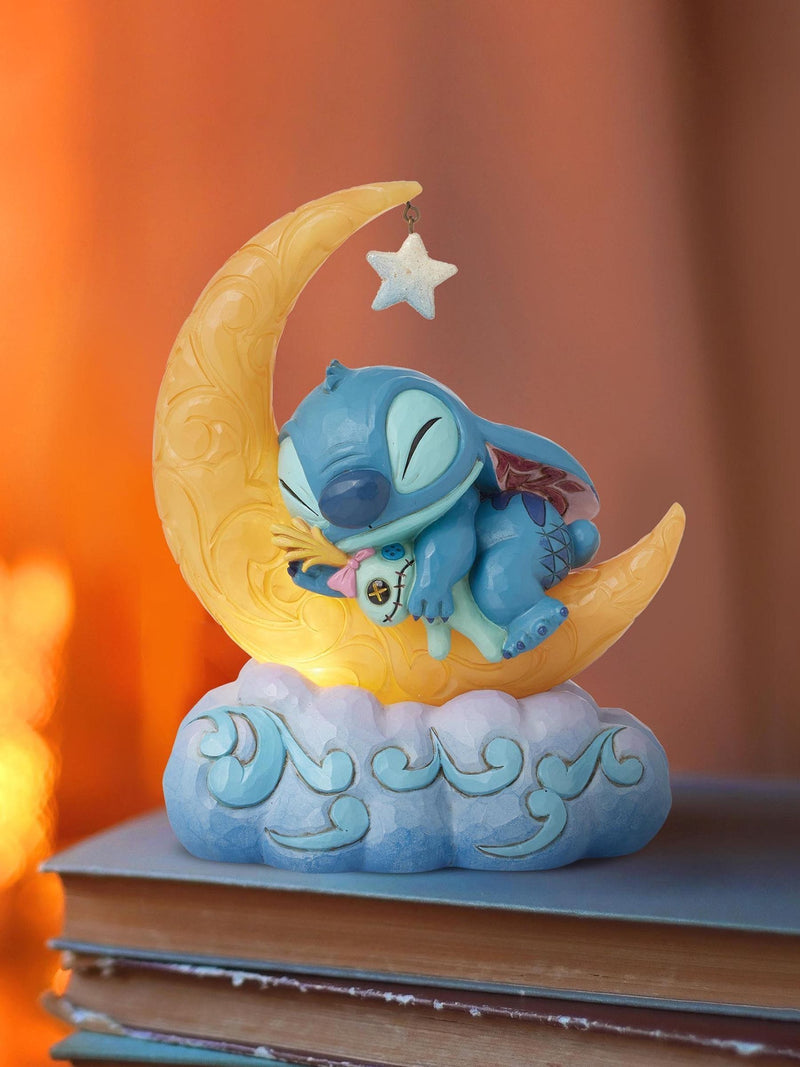 Disney Stitch light-up moon figurine by Jim Shore, UK version